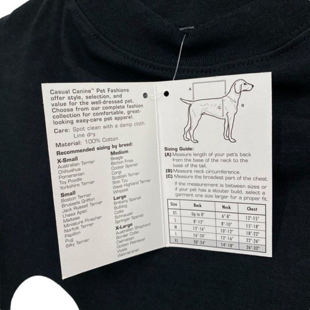 Casual Canine Bad To The Bone Dog Shirt XL - Picture 4 of 8
